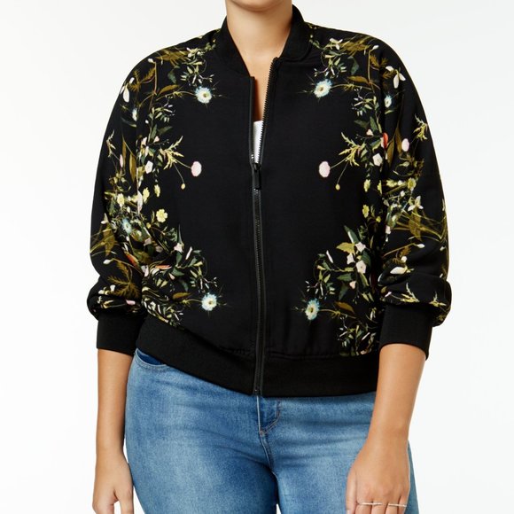RACHEL Rachel Roy Jackets & Blazers - Rachel Rachel Roy Printed Bomber Jacket